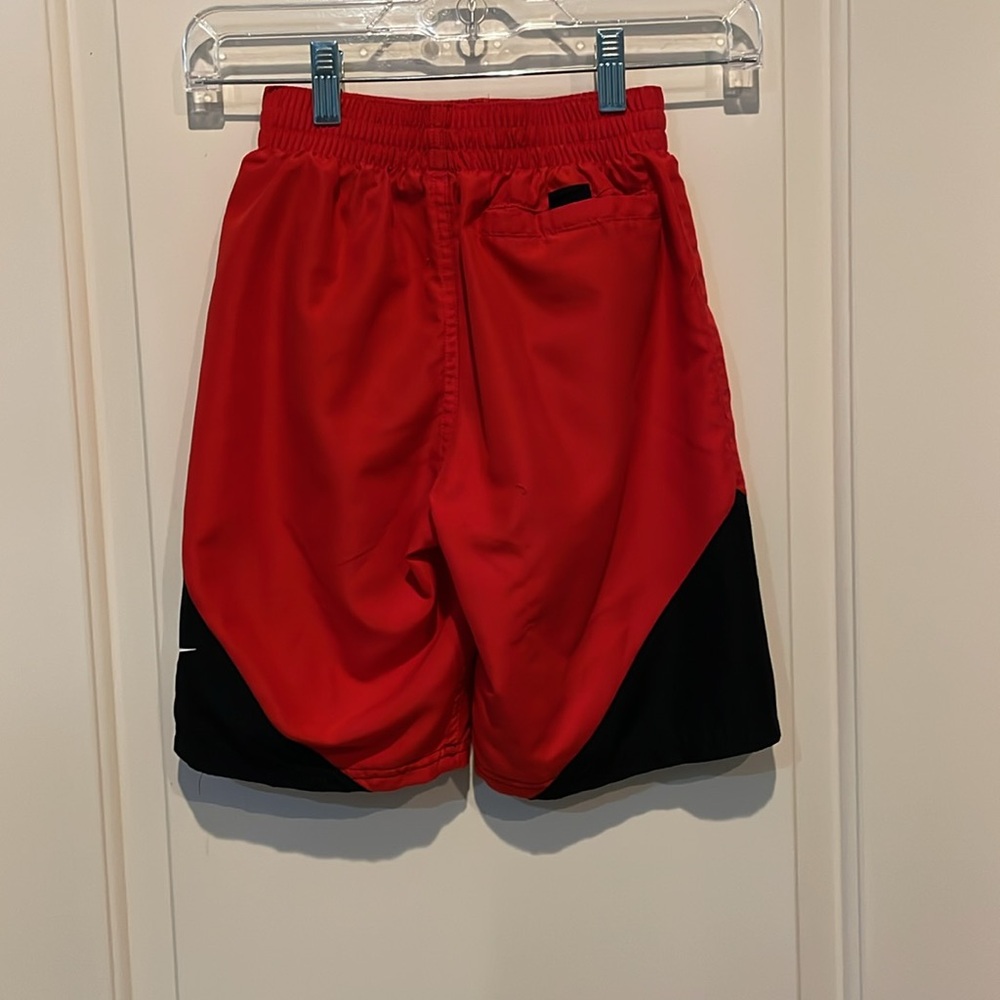 Boys Nike Swim Board Shorts, Youth Medium, Red Black - Picture 2 of 6